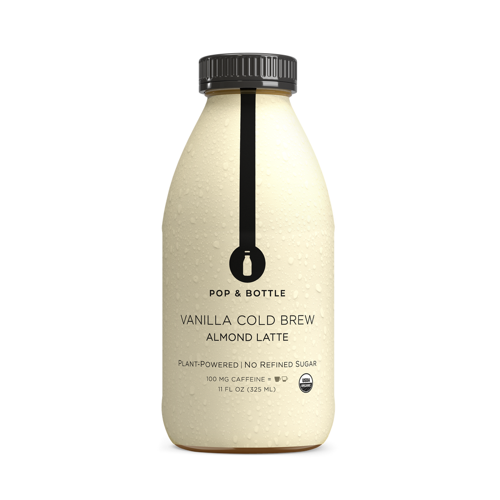 Pop & Bottle  Vanilla Cold Brew Latte - organic, dairy free, whole30