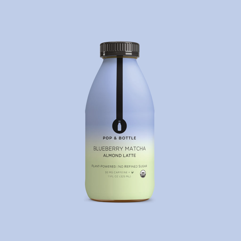 Blueberry Matcha | Almond Milk Latte