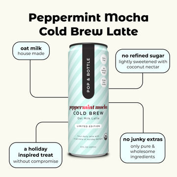 Peppermint Mocha Cold Brew | Oat Milk Latte