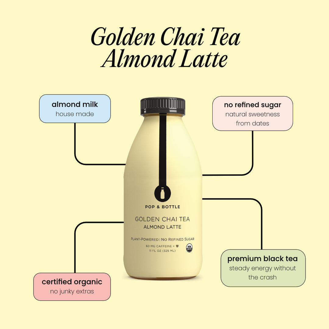 Golden Chai Tea | Almond Milk Latte