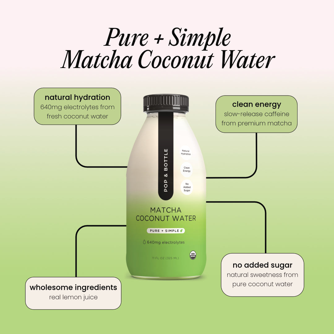Pure + Simple | Matcha Coconut Water