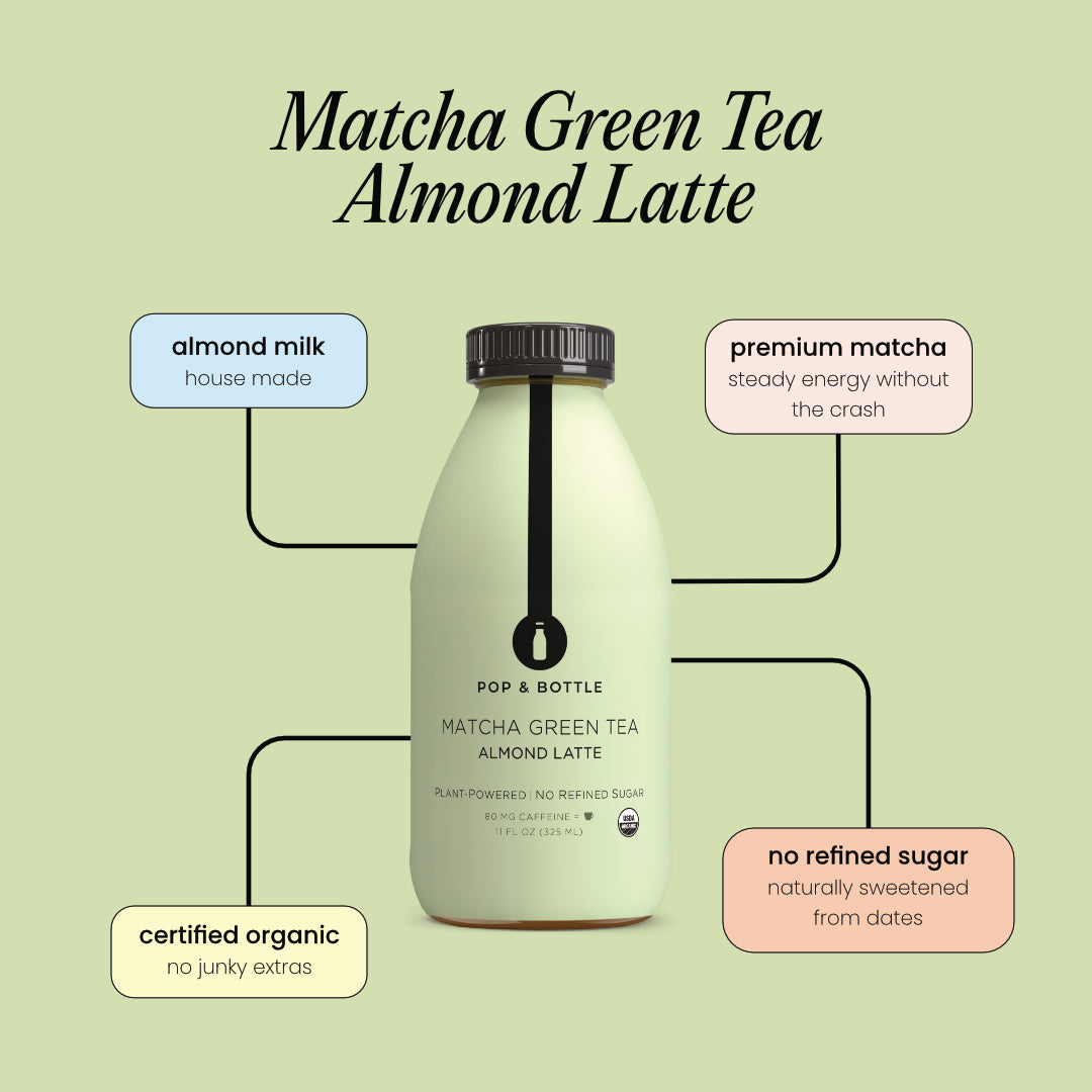 Matcha Green Tea | Almond Milk Latte