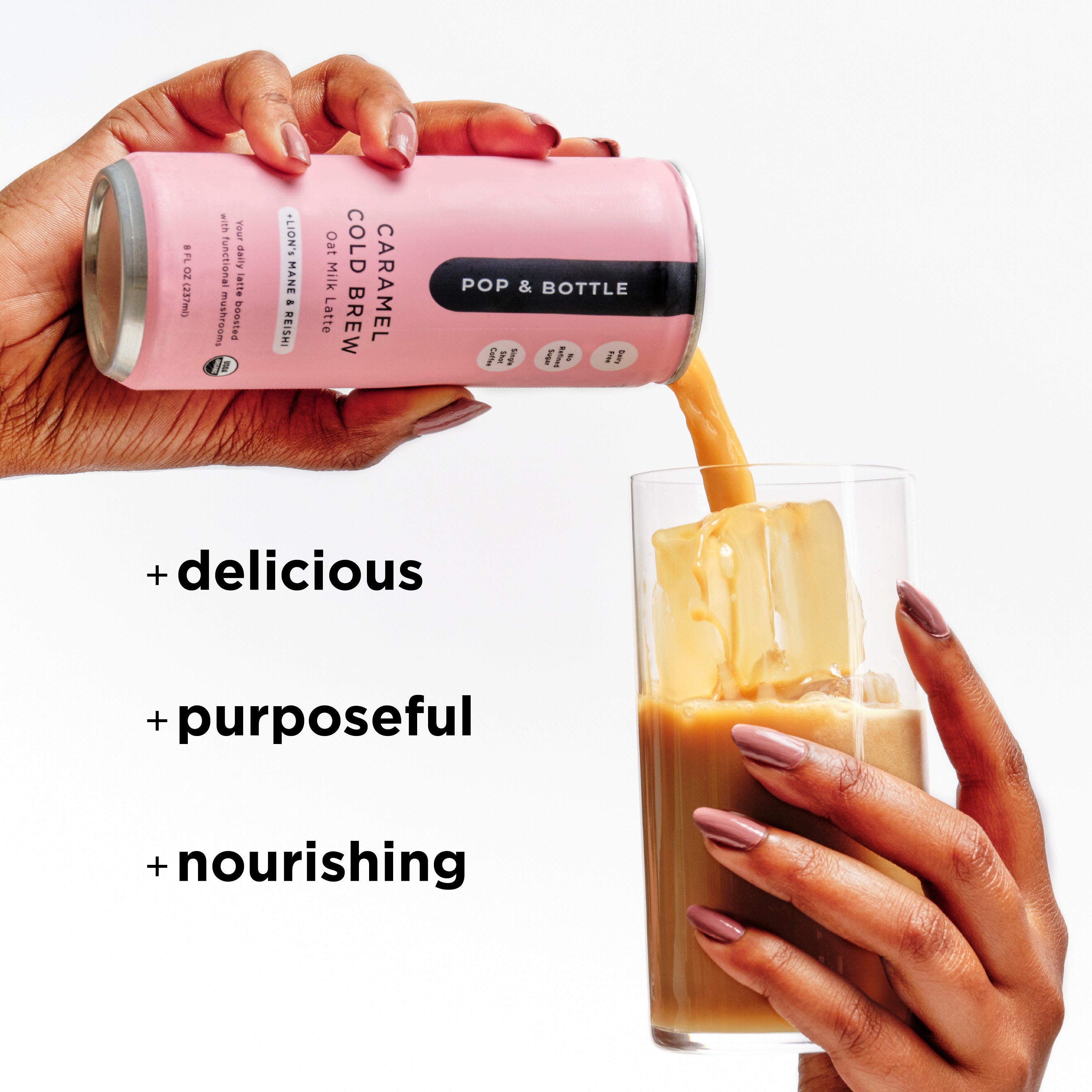 Caramel cold brew | Oat Milk Latte – Pop & Bottle