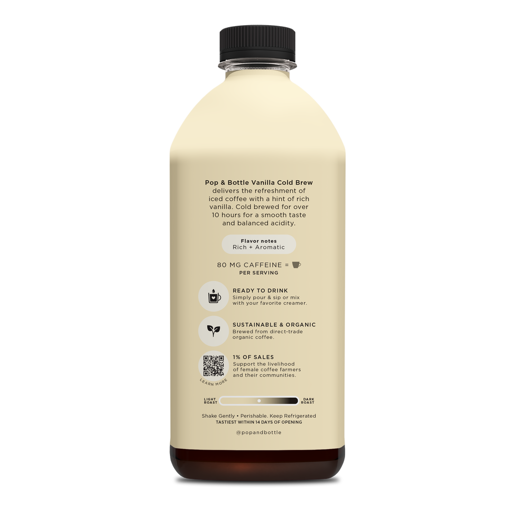 Unsweetened Vanilla |  Cold Brew Coffee