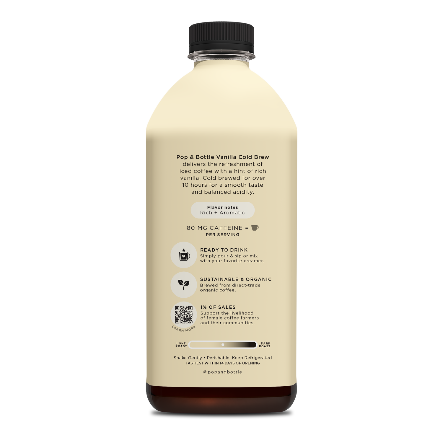 Organic Cold Brew Coffee | Vanilla