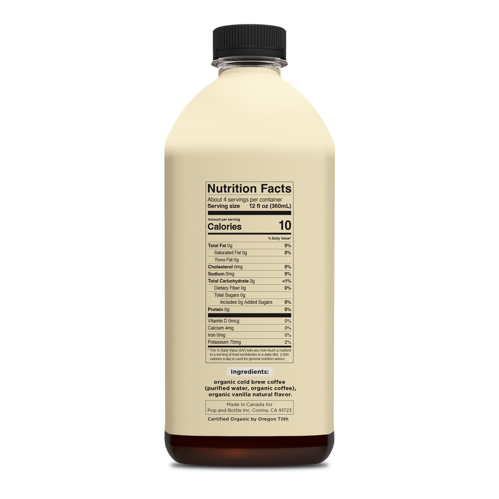 Unsweetened Vanilla |  Cold Brew Coffee