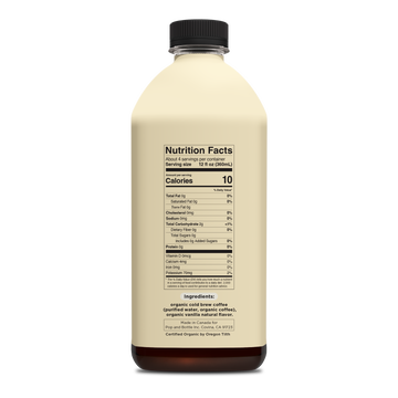Organic Cold Brew Coffee | Vanilla