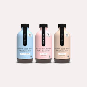 Pop & Bottle Instant Cold Brew Coffee Concentrate Sampler 3 pack
