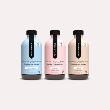 Pop & Bottle Instant Cold Brew Coffee Concentrate Sampler 3 pack