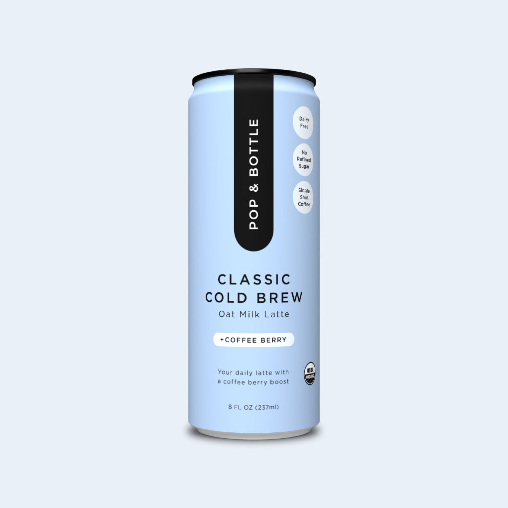Pop & Bottle Classic Cold Brew Oat Milk Latte + Antioxidants