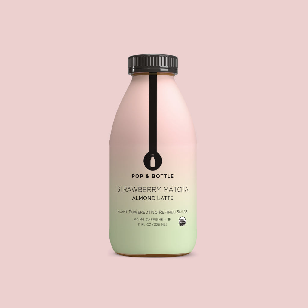 Strawberry Matcha | Almond Milk Latte