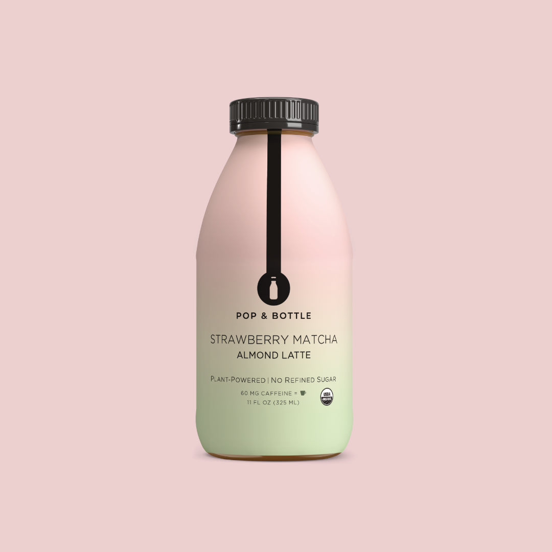 Strawberry Matcha | Almond Milk Latte