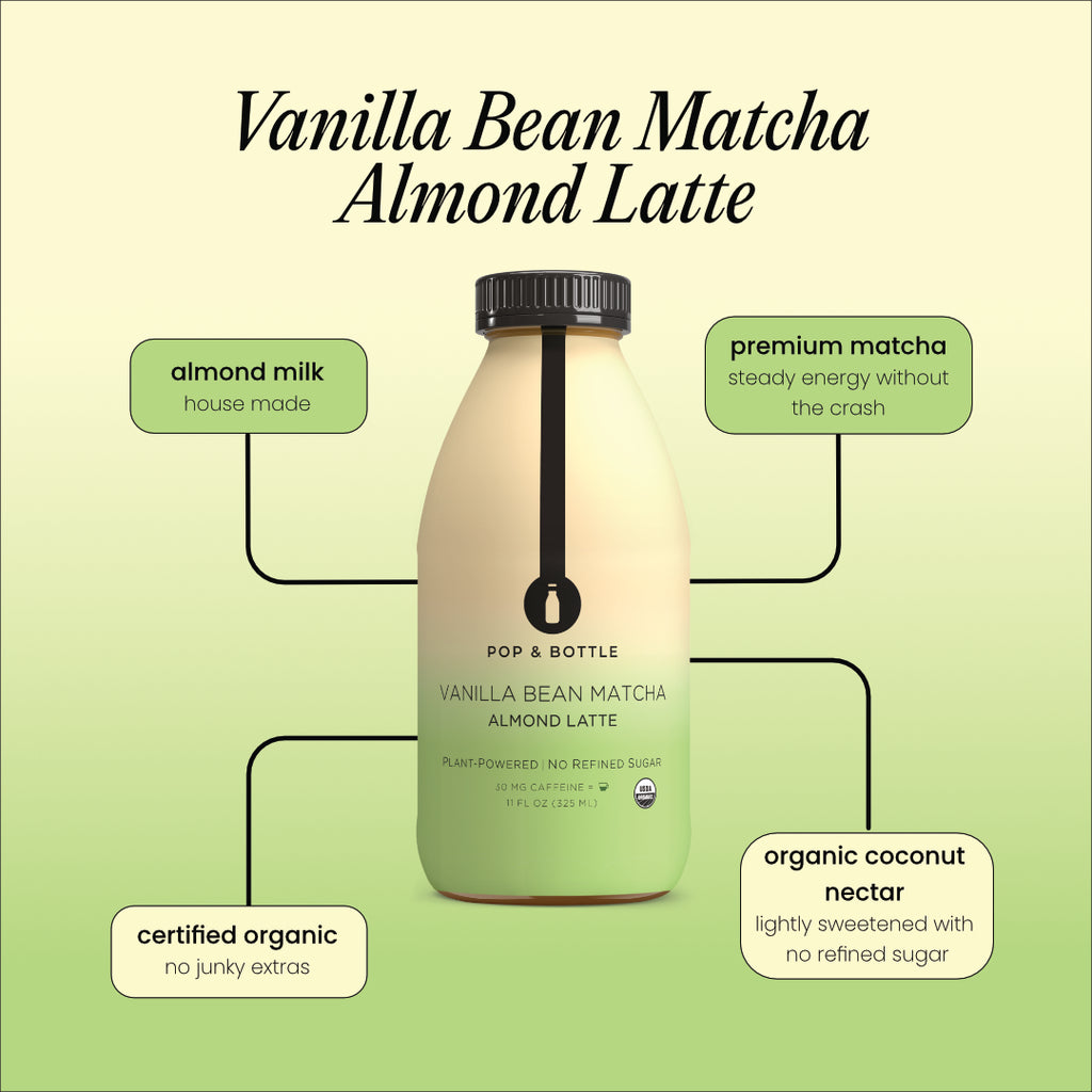Vanilla Bean Matcha | Almond Milk Latte