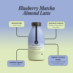 Blueberry Matcha | Almond Milk Latte