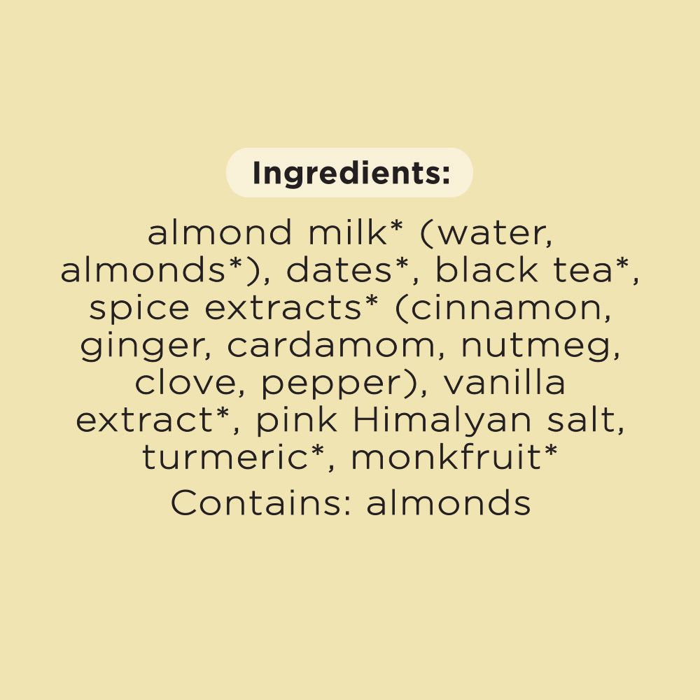 Golden Chai Tea | Almond Milk Latte