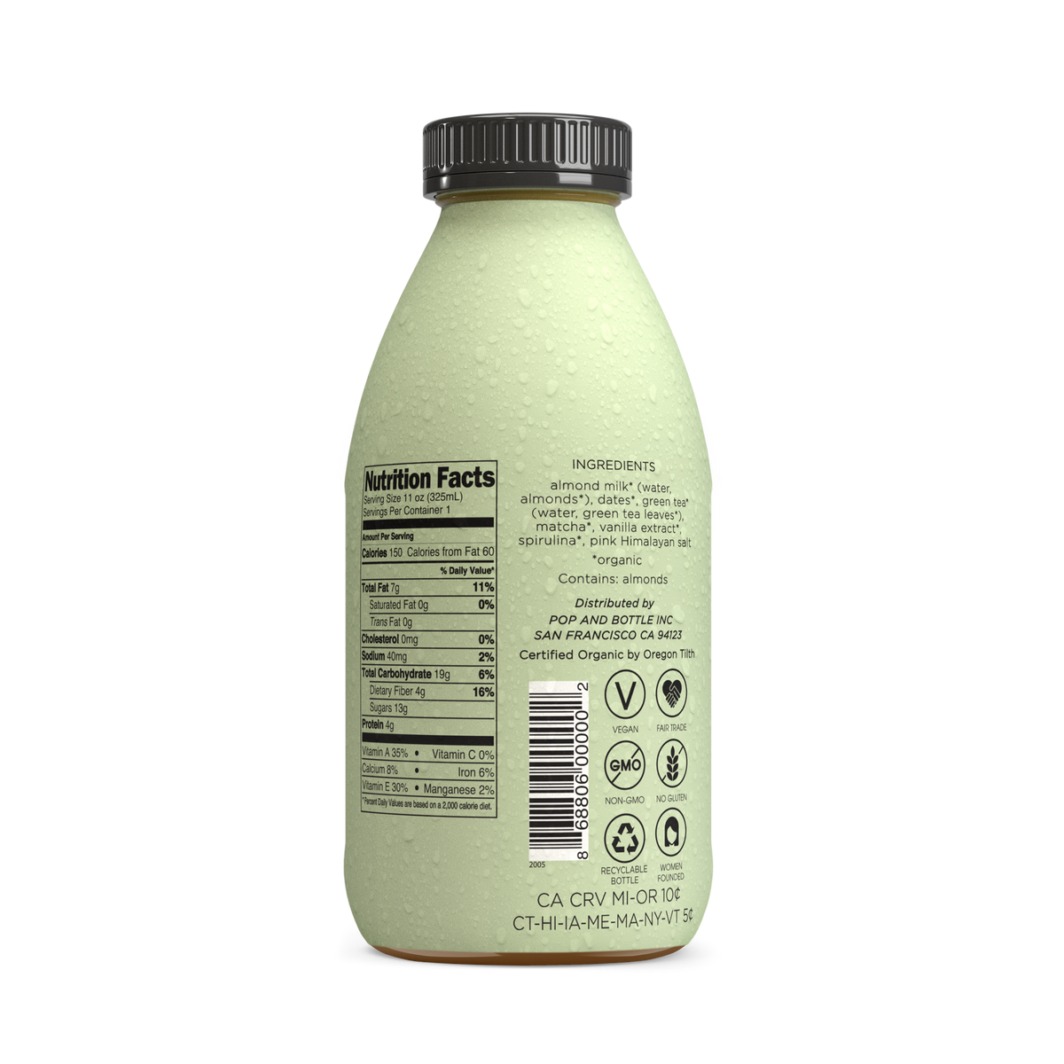 Matcha Green Tea | Almond Milk Latte