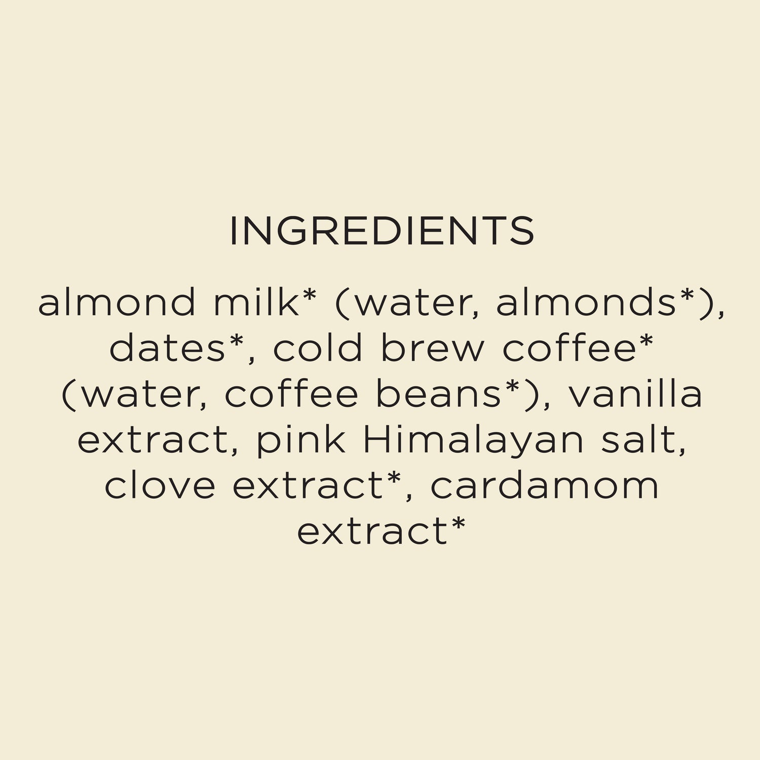 Vanilla Cold Brew | Almond Milk Latte
